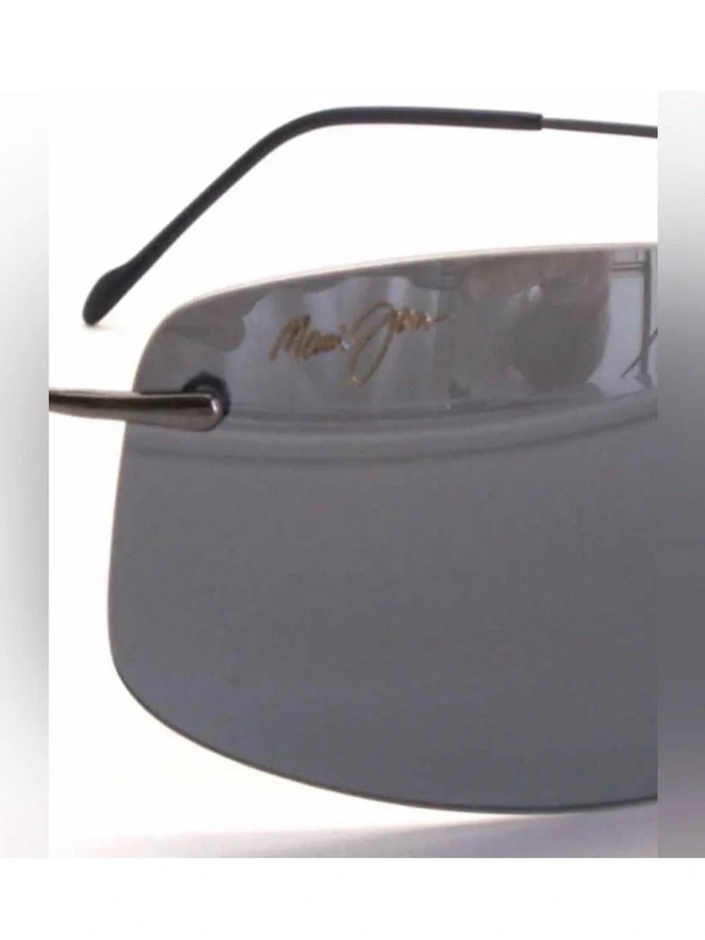 Maui Jim MJ450-02 Lahaina Polarized Stainless Rimless MJ Sport Sunglasses & Case